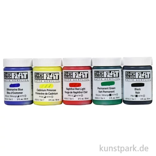 Artikelbild 2 des Artikels “GOLDEN SoFlat - Matte Acrylfarbe, 6 x 59 ml im Set, Pop Color “