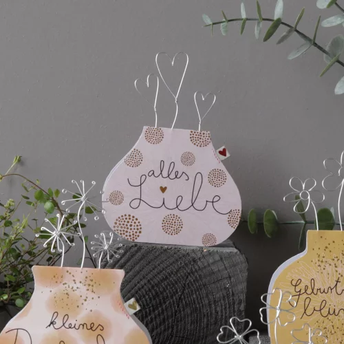 Artikelbild 2 des Artikels “Good old friends - Blumenvasenkarte, Alles Liebe “