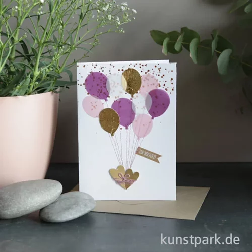 Artikelbild 2 des Artikels “Good old friends - Bunte Ballonkarte, Zur Hochzeit “