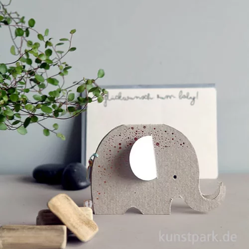 Artikelbild 2 des Artikels “Good old friends - Elefanten Baby Karte, Glückwunsch “