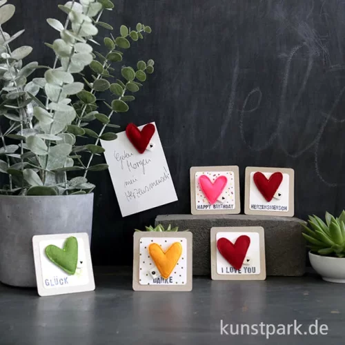 Artikelbild 2 des Artikels “Good old friends - Filzherzmagnet, Danke “