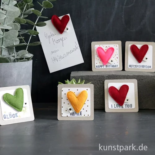 Artikelbild 2 des Artikels “Good old friends - Filzherzmagnet, Herz “