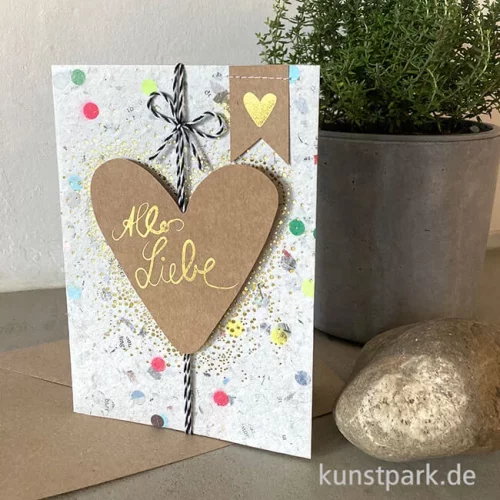 Artikelbild 2 des Artikels “Good old friends - Konfettipapierkarte, Alles Liebe “
