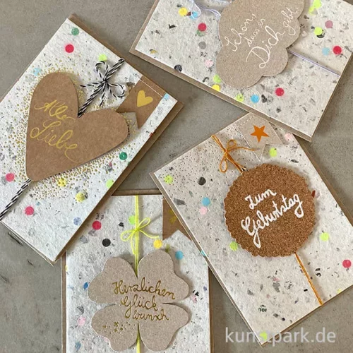 Artikelbild 2 des Artikels “Good old friends - Konfettipapierkarte, Schön, dass es Dich gibt “