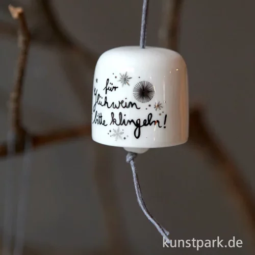 Artikelbild 2 des Artikels “Good old friends - Mini Glöckchen aus Porzellan, Glühwein Klingel “