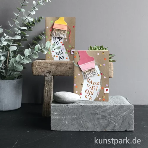 Artikelbild 2 des Artikels “Good old friends - Pinsel Karte, Happy Birthday “