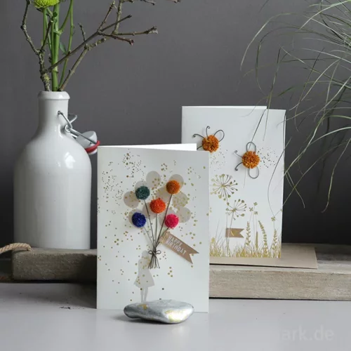 Artikelbild 2 des Artikels “Good old friends - PompPomkarte, Bienen, Herz “