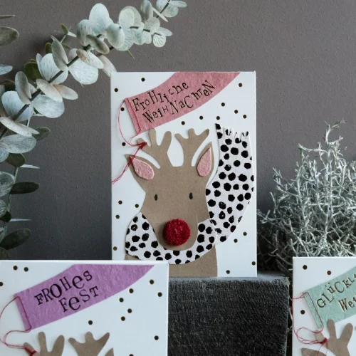 Artikelbild 2 des Artikels “Good old friends - Rentierkarte, Fröhliche Weihnachten “