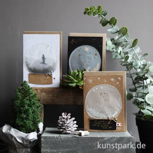 Artikelbild 2 des Artikels “Good old friends - Schneekugelkarte, Hirsche “