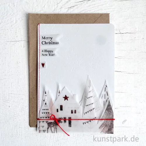 Artikelbild 2 des Artikels “Good old friends - Winter Silhouetten Karte, Merry Christmas, New Year “