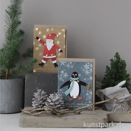 Artikelbild 2 des Artikels “Good old friends - Winterhampelkarte, Pinguin “