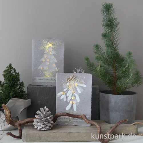 Artikelbild 2 des Artikels “Good old friends - Winterpapierkunstkarte, Tannenbaum “