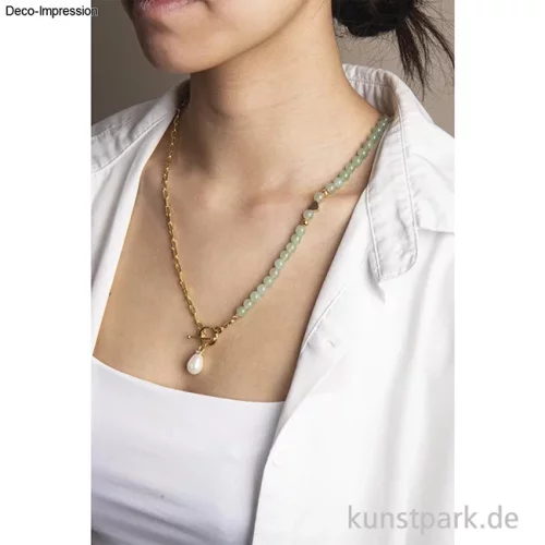 Artikelbild 2 des Artikels “Halbedelsteinperlen Grüne Dongling Jade, ø 6 mm, 30 Stück “
