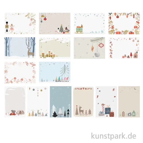 Artikelbild 2 des Artikels “Handlettering Karten - X-Mas, 16 Weihnachtsmotive, 48 Blatt, 300g “