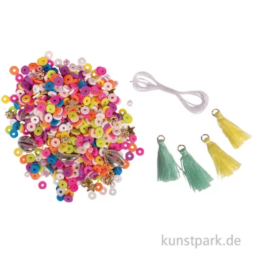 Artikelbild 2 des Artikels “Heishi Perlen Set mit Schmuckzubehör, Bunt “
