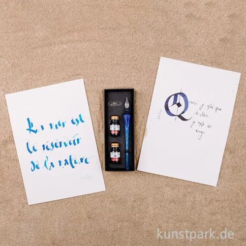 Artikelbild 2 des Artikels “HERBIN Glasfeder Set mit 2 Tinten, Ultramarin “