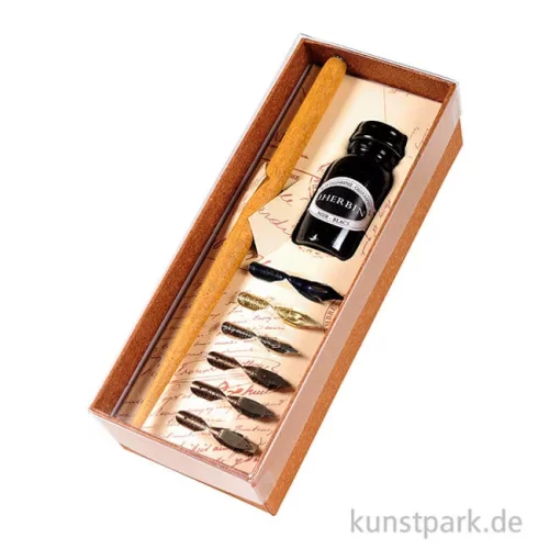 Artikelbild 2 des Artikels “HERBIN Kalligraphie Set mit Federhalter, Federn + Tinte “