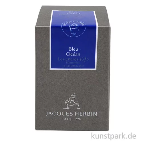 Artikelbild 2 des Artikels “HERBIN Luxus Schreibtinte 1670 mit Goldschimmer - Oceanblau, 50 ml “