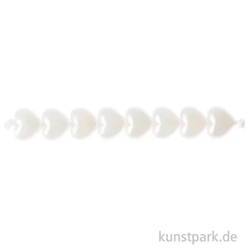 Artikelbild 2 des Artikels “Herz Perlen, Perlweiß Mix, 8 x 9 x 5 mm, 70 Stück “