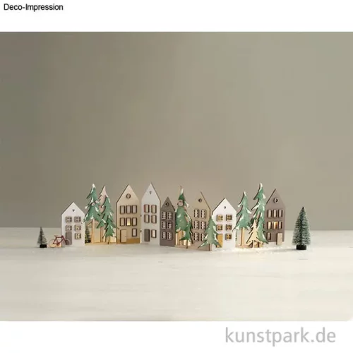Artikelbild 2 des Artikels “Holz Deko Aufsteller, Häuser, Natur, 64-teilig “