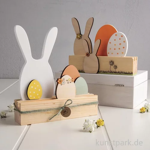Artikelbild 2 des Artikels “Holz Deko Ostereier, Natur, 4,5-7,5 cm, Stärke 6 mm, 5 Stück “