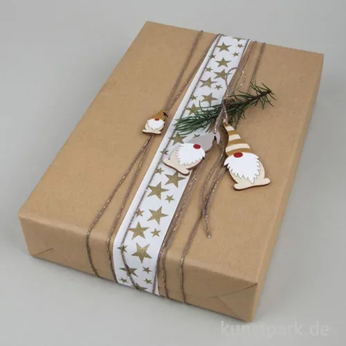 Artikelbild 2 des Artikels “Holz Deko Wichtel, Natur, 2,5-9 cm, 7 Stück + Kordel “