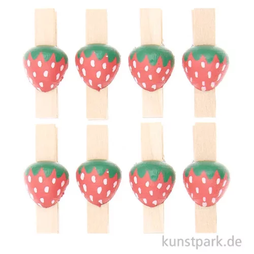 Artikelbild 2 des Artikels “Holz-Klammern Erdbeere, 8 Stück “