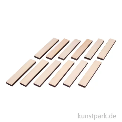 Artikelbild 2 des Artikels “Holz Klötzchen zum Basteln, Natur, 120 x 23 x 8 mm, 12 Stück “
