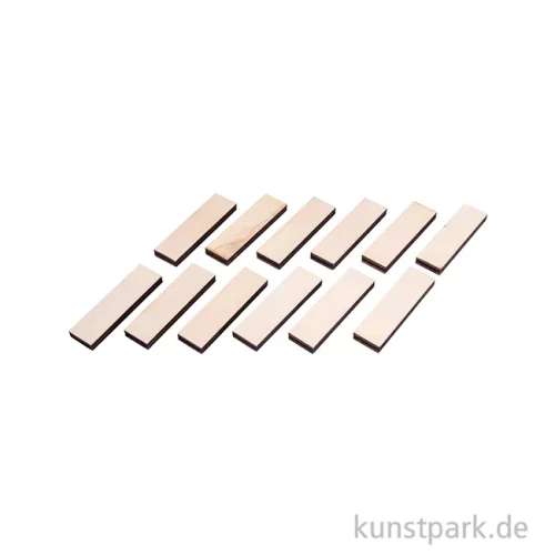 Artikelbild 2 des Artikels “Holz Klötzchen zum Basteln, Natur, 80 x 23 x 8 mm, 12 Stück “