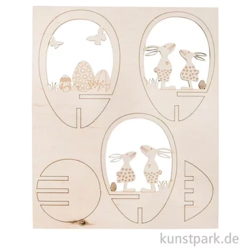 Artikelbild 2 des Artikels “Osterfreunde - Ei als Holz-Steckteil, 5-teiliges Set “