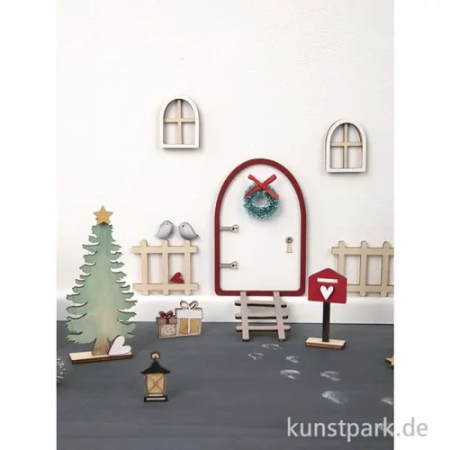 Artikelbild 2 des Artikels “Holz Wichteltür Nisse, Natur, 26-teiliges Set “