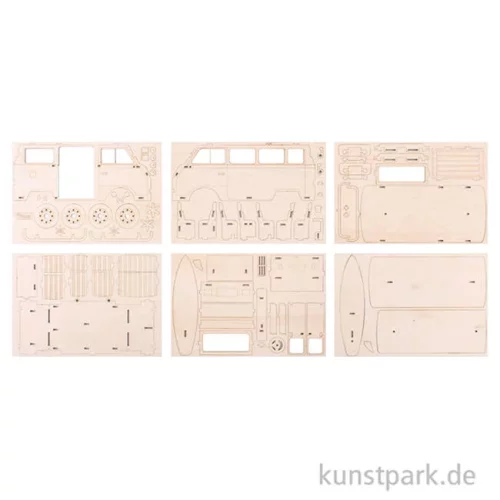 Artikelbild 2 des Artikels “Holzbausatz 3D - Campingbus “