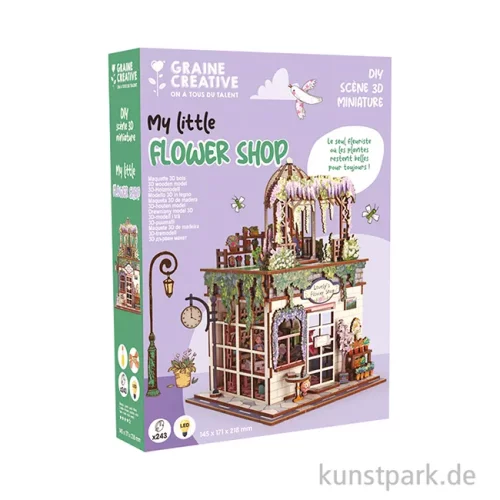 Artikelbild 2 des Artikels “Holzbausatz 3D, Miniatur Blumenladen, Flower Shop “