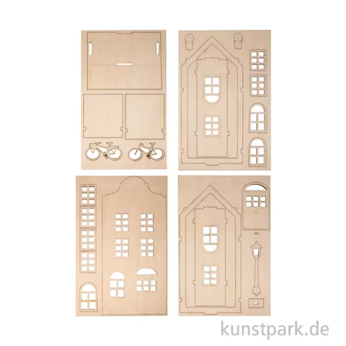 Artikelbild 2 des Artikels “Holzbausatz Nordic Wichtelhaus, Natur, 10,6 x 9,6 x 23,3 cm, 24-teilig “