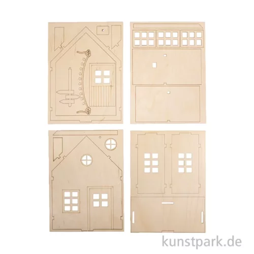 Artikelbild 2 des Artikels “Holzbausatz Wichtelhaus, Natur, 13,5 x 6,5 x 17,5 cm “