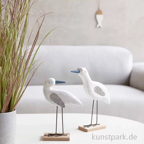 Artikelbild 2 des Artikels “Holzdeko Möwe Aufsteller mit Metall-Flügeln, Weiß, 20 x 12 x 5 cm “