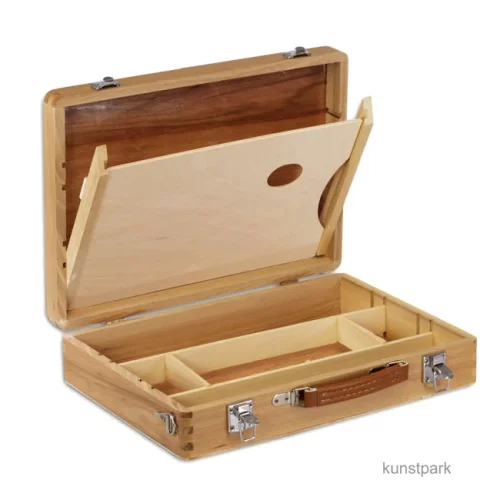 Artikelbild 2 des Artikels “Holzmalkoffer mit Metallschließen, klein “