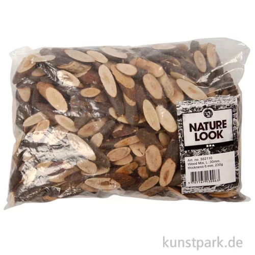 Artikelbild 2 des Artikels “Astscheiben-Mix, Länge 30 mm, 230 g “