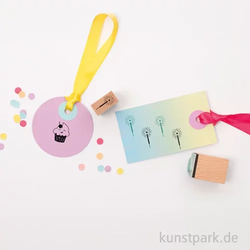 Artikelbild 2 des Artikels “Holzstempel-Set HAPPY BIRTHDAY, 11-teilig “