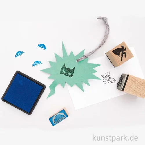 Artikelbild 2 des Artikels “Holzstempel-Set SUPERHEROES, 12-teilig “