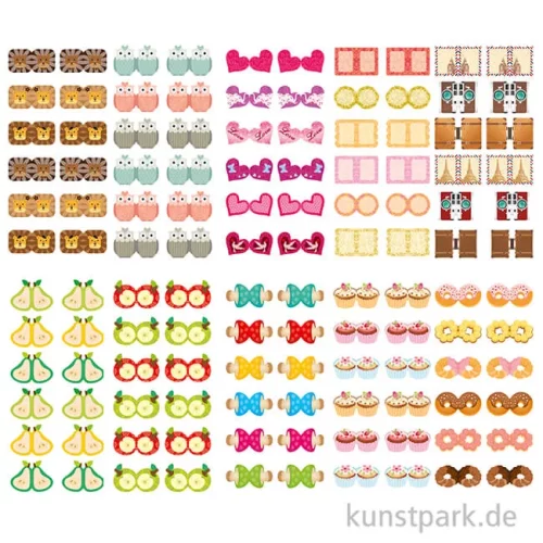 Artikelbild 2 des Artikels “Index-Sticker - Sweet, 7,5x15 cm, 10 Blatt sortiert “