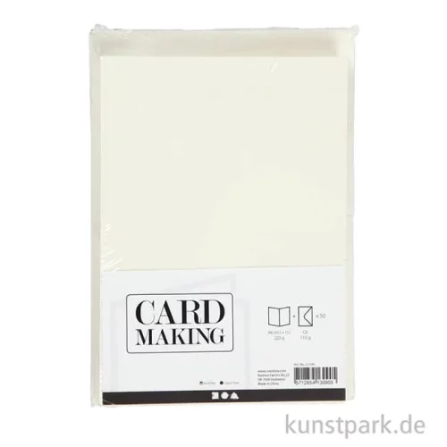 Artikelbild 2 des Artikels “Karten und Kuverts - Creme, 10,5x15 cm, 50 Sets “
