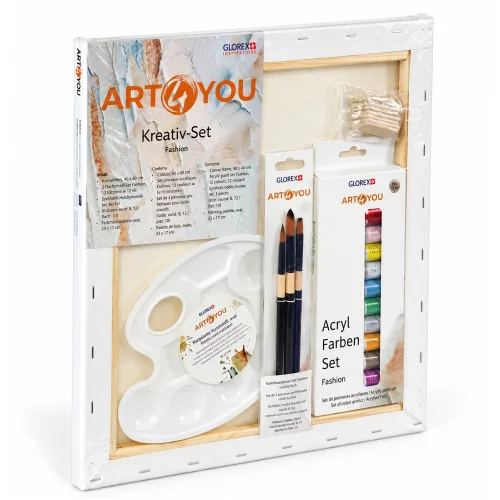 Artikelbild 2 des Artikels “Keilrahmen ART4YOU - Malset mit Zubehör, Fashion, 40 x 40 cm “