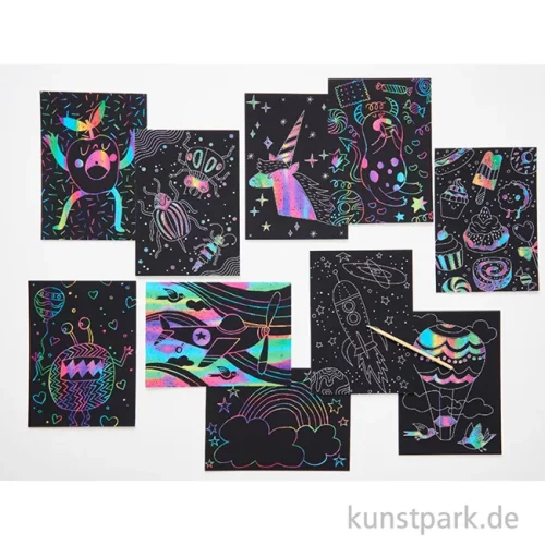 Artikelbild 2 des Artikels “Kratzpapier Block - Regenbogen “