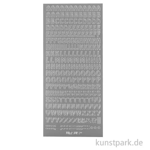 Artikelbild 2 des Artikels “Kreativ Sticker - Buchstaben groß, Silber, 10 x 23 cm “