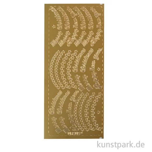Artikelbild 2 des Artikels “Kreativ Sticker - Merry Christmas, Gold, 10 x 23 cm “