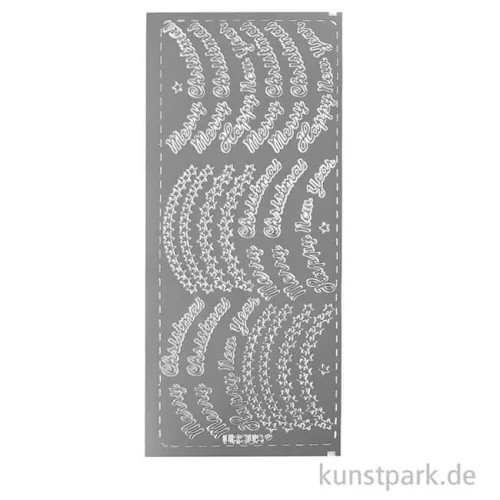 Artikelbild 2 des Artikels “Kreativ Sticker - Merry Christmas, Silber, 10 x 23 cm “