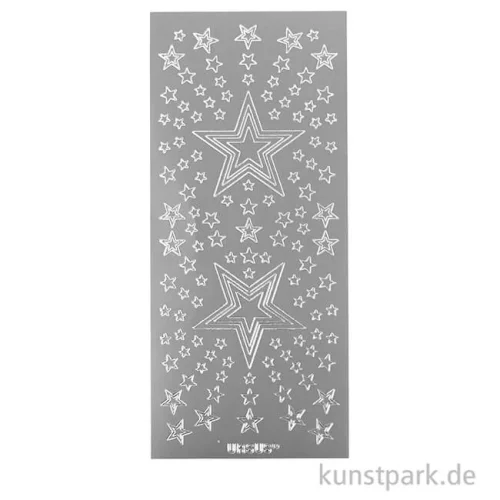 Artikelbild 2 des Artikels “Kreativ Sticker - Sterne 4, Silber, 10 x 23 cm “