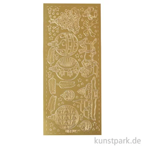 Artikelbild 2 des Artikels “Kreativ Sticker - Weihnachten 2, Gold, 10 x 23 cm “
