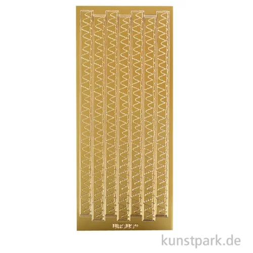 Artikelbild 2 des Artikels “Kreativ Sticker - Weihnachtsbaum Bordüre, Gold, 10 x 23 cm “